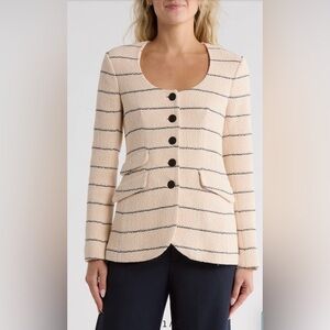 Rag and Bone Rosie Tweed Stripe Blazer